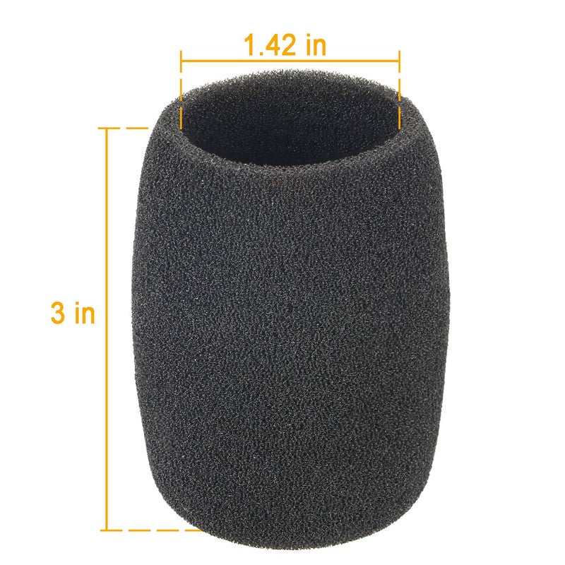 SUNMON A85WS Black Foam Windscreen Pop Filter fits for SM85, SM86, SM87Aï¼ŒBETA87A, and BETA87C by SUNMON (2Packs) - Image 5